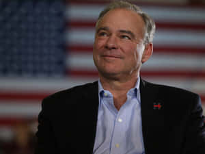 Politician Tim Kaine Looking Up Wallpaper