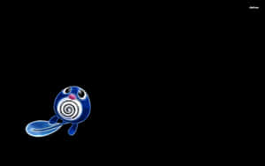 Poliwag Cute Blue Glowing Art Wallpaper