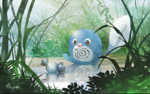 Poliwag On Water Art Wallpaper