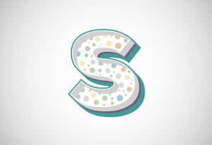 Polka Dot Letter S Design Wallpaper