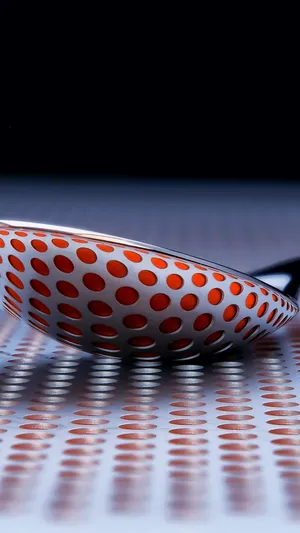 Polka Dot Spoon Reflection Wallpaper