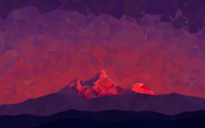 Polygon Mountain Desktop Wallpaper