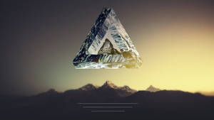 Polyscape Penrose Triangle Mountains Wallpaper