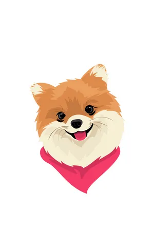 Pomeranian Dog Art Wallpaper