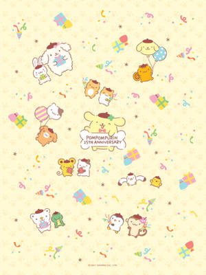 Pompompurin 25th Anniversary Poster Wallpaper