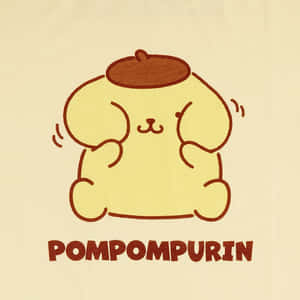 Pompompurin Cartoon Drawing Wallpaper