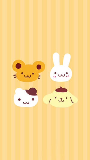 Pompompurin Heads Wallpaper