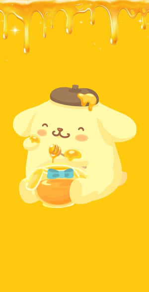 Pompompurin Honey Aesthetic Wallpaper