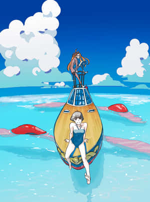 Ponyo_and_ Sosuke_ Adventure_at_ Sea Wallpaper