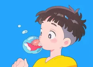 Ponyo_and_ Sosuke_ Animated_ Moment Wallpaper