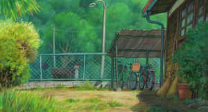Ponyo_ Anime_ Countryside_ Scene Wallpaper