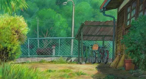 Ponyo_ Anime_ Countryside_ Scene Wallpaper