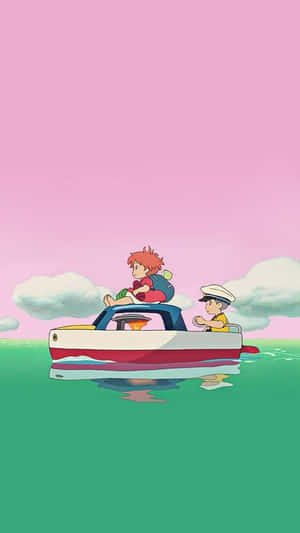 Ponyoand Sosuke Adventureat Sea.jpg Wallpaper