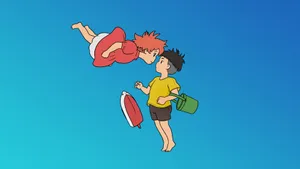 Ponyoand Sosuke Magical Meeting Wallpaper