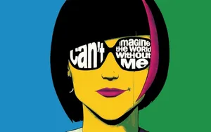 Pop Art Confidence Illustration Wallpaper