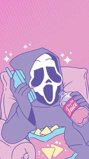 Pop Art Ghostface Relaxation Wallpaper