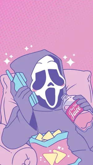 Pop Art Ghostface Relaxation Wallpaper