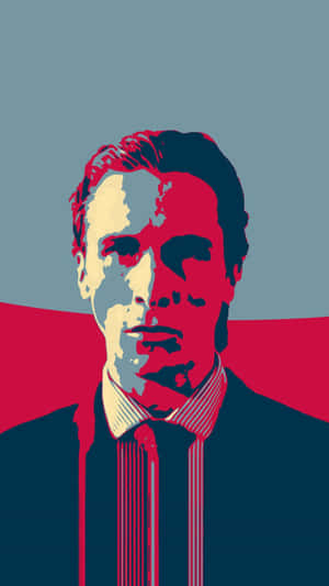 Pop Art Patrick Bateman Portrait Wallpaper