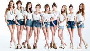 Pop_ Group_in_ White_and_ Denim Wallpaper