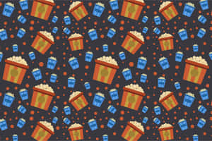 Popcorn Pattern Wallpaper