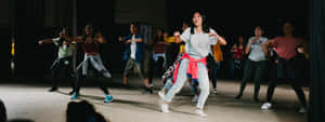 Popping Group Dancing Together [wallpaper] Wallpaper
