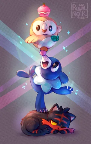 Popplio As A Starter Pokémon Wallpaper