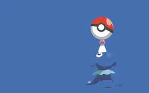 Popplio Balancing A Pokéball Wallpaper
