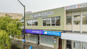 Porirua Roberts Building Businesses Wallpaper