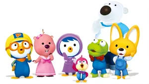 Pororo And Friends Characters Wallpaper