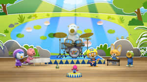 Pororo And Friends Music Show Wallpaper