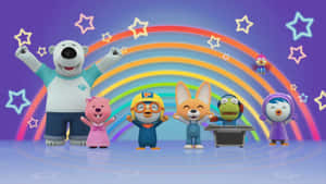 Pororo And Friends Rainbow Adventure Wallpaper