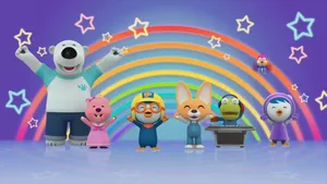 Pororo And Friends Rainbow Adventure Wallpaper