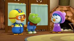 Pororo And Friends Talking Wallpaper