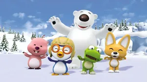 Pororo And Friends Winter Adventure Wallpaper