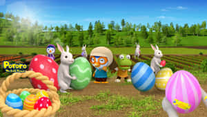Pororo Easter Egg Hunt Wallpaper