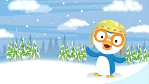 Pororo The Little Penguin Winter Fun Wallpaper