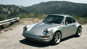 Porsche 911 With Mountain View Wallpaper