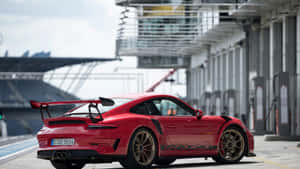 Porsche G T3 R S At Racetrack Wallpaper