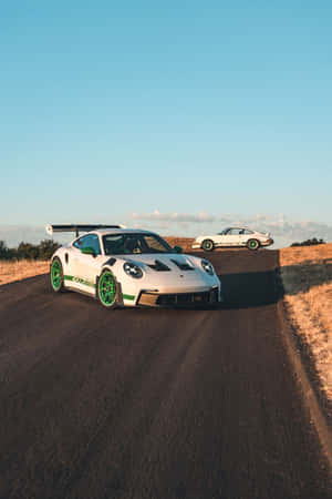 Porsche G T3 R S Duo Countryside Road Wallpaper