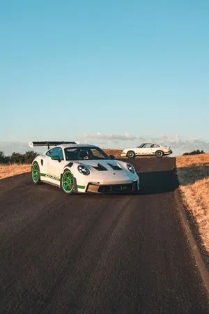 Porsche G T3 R S Duo Countryside Road Wallpaper