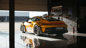 Porsche G T3 R S In Garage Wallpaper