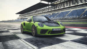 Porsche G T3 R S On Racetrack Wallpaper