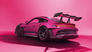 Porsche G T3 R S Pink Backdrop Wallpaper