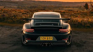 Porsche G T3 R S Rear View Sunset Wallpaper