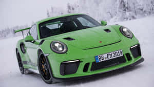 Porsche G T3 R S Winter Drive Wallpaper