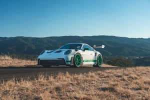 Porsche911 G T3 R S Mountain Backdrop Wallpaper