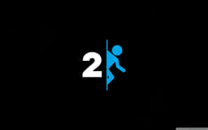 Portal 2 4k Simple Logo Wallpaper