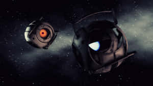 Portal 4k Wheatley With Orange Eye Wallpaper