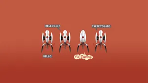 Portal Game Photo With A Distinct Turret Wallpaper