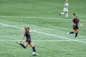 Portland Thorns F C Action Shot Wallpaper